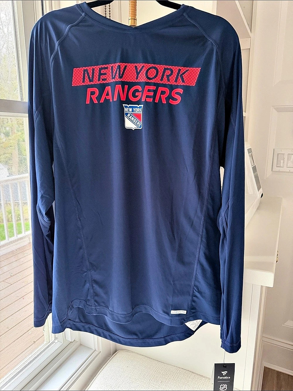 Fanatics New York Rangers Long Sleeve, Blue XL NWT